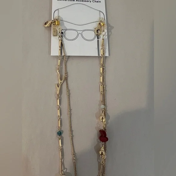 NEW White House Black Market Nautical Gold Plated Convertible Accessory Chain - Picture 5 of 7